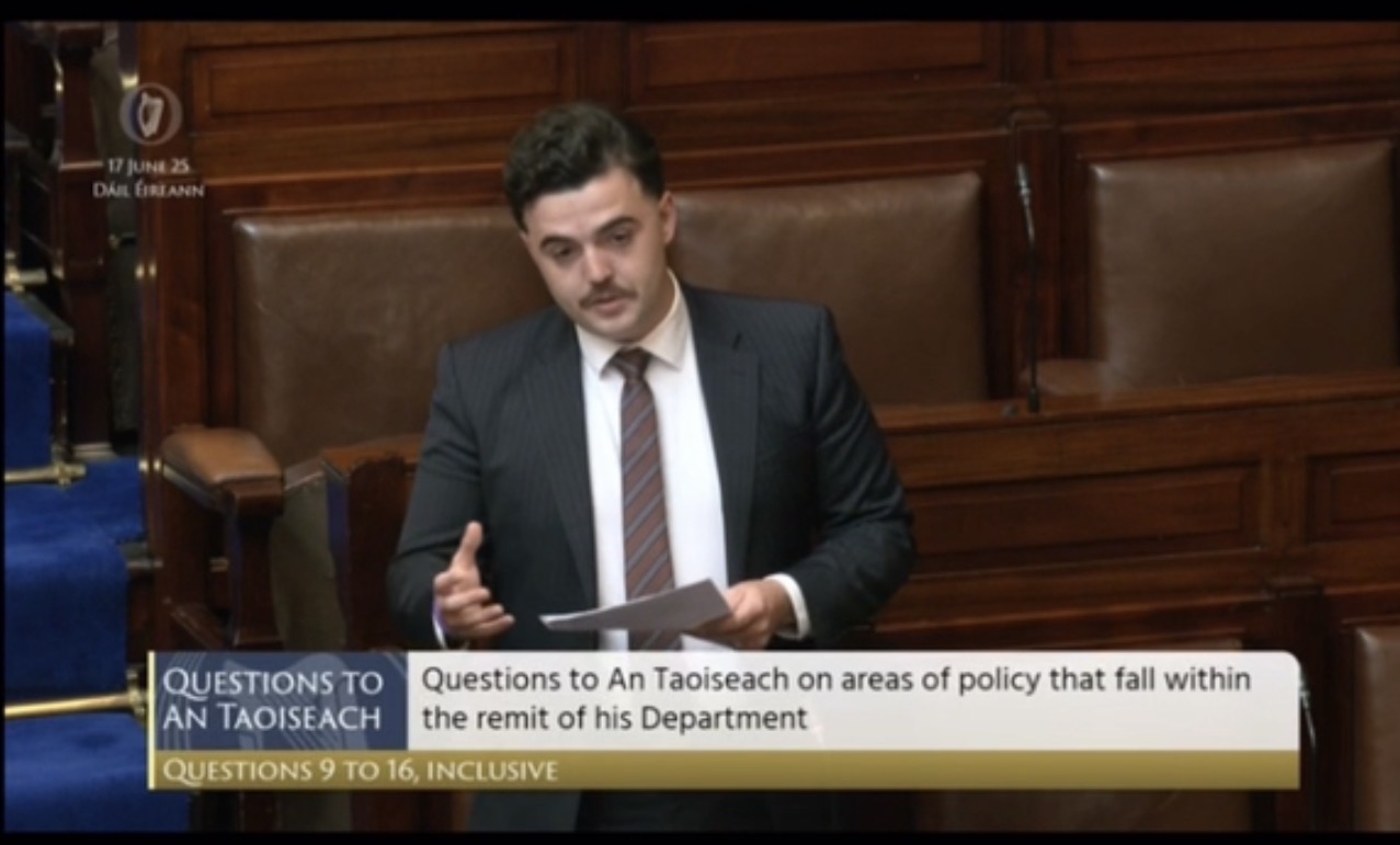 Barry in the Dáil chamber