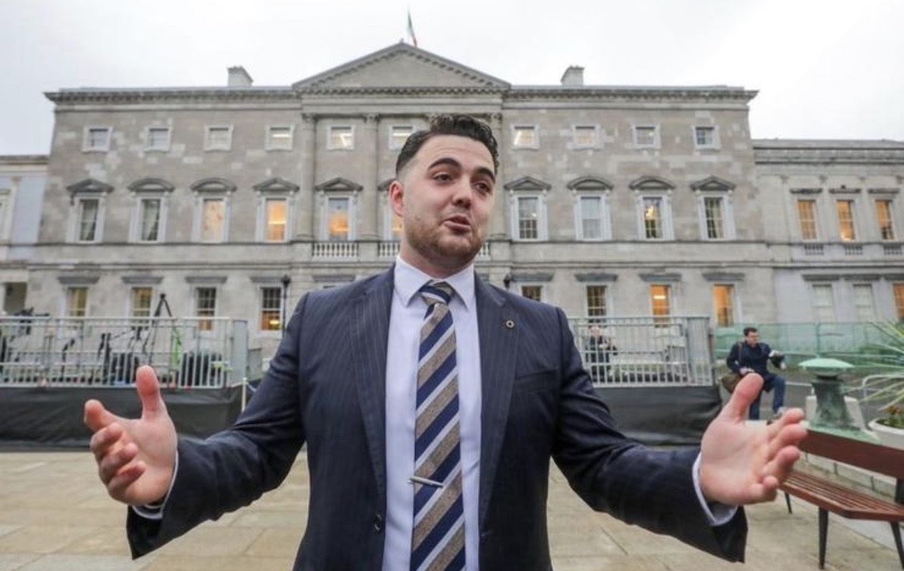 Barry outside Leinster House